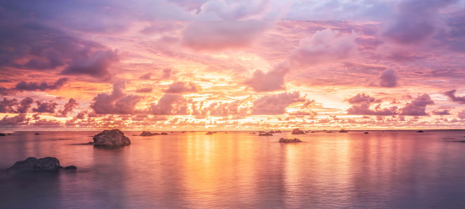Dramatic Sky And Purple Sunset On The Sea In Thailand Phuket Kao